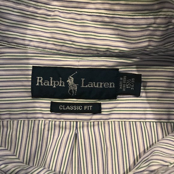 Ralph Lauren Button Down Shirt Mens Classic Fit - Picture 4 of 8